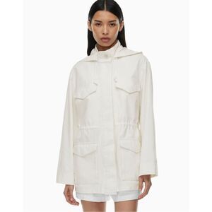 The Group Babaton White Military Utility Nook Jacket Size Small Pockets Button U